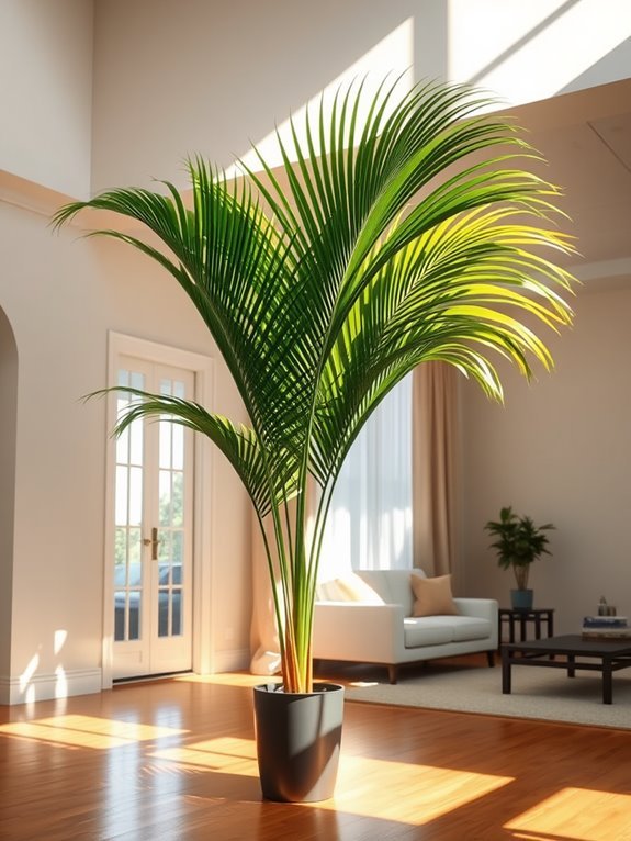 tropical plant with fronds