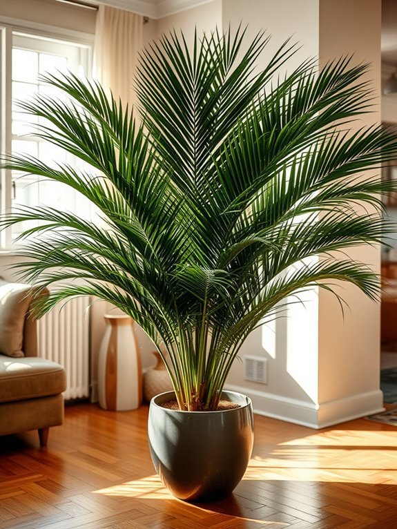 tropical plant with fronds