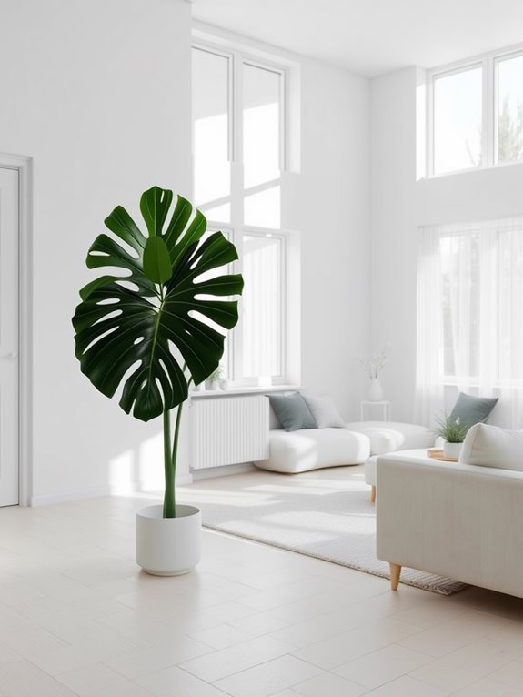 tropical plant with holes