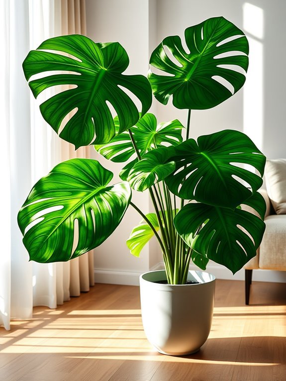 tropical plant with holes
