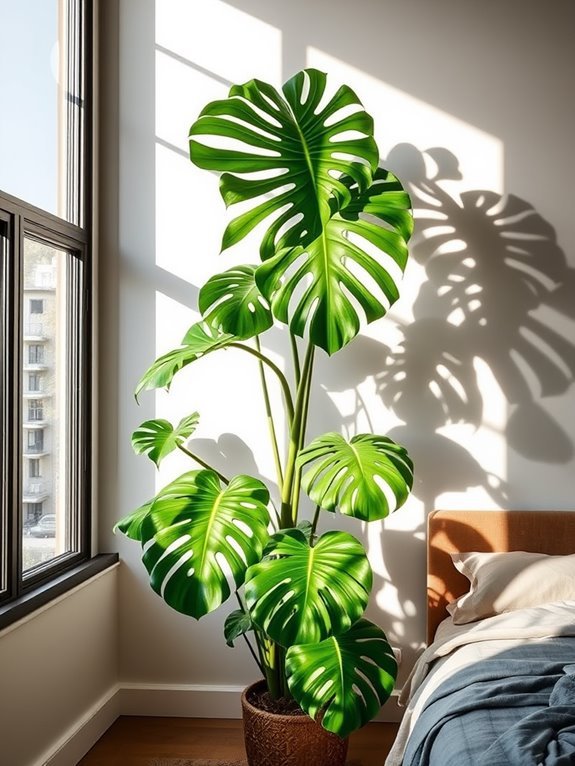 tropical plant with holes