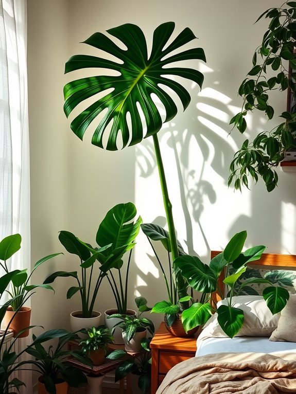 tropical plant with holes