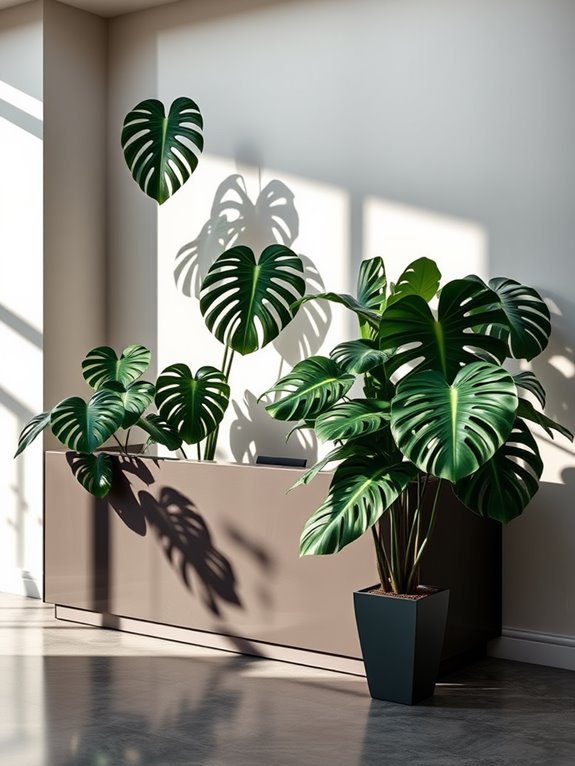 tropical plant with holes