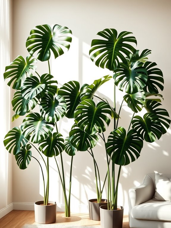tropical plant with holes