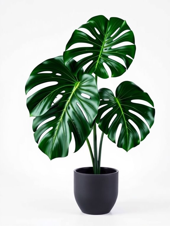 tropical plant with holes