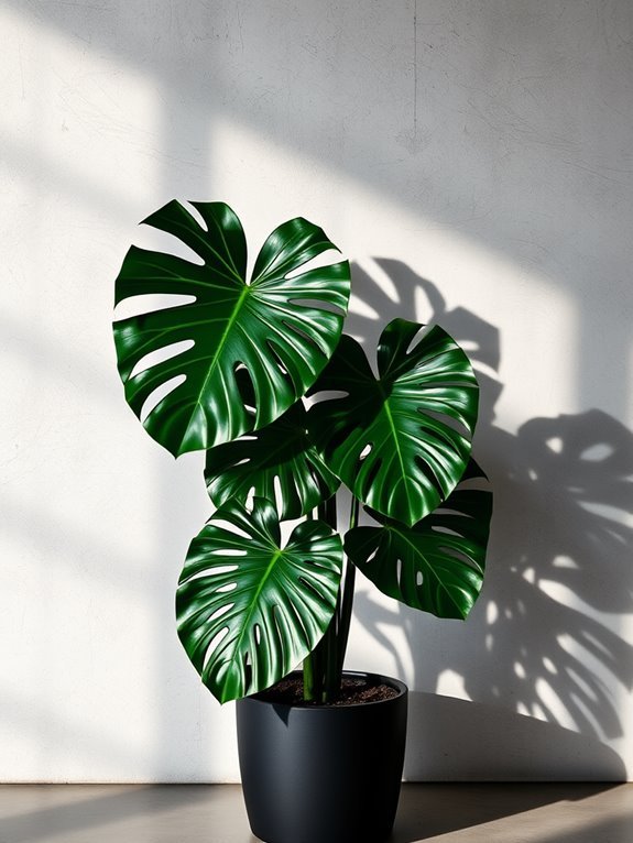 tropical plant with holes