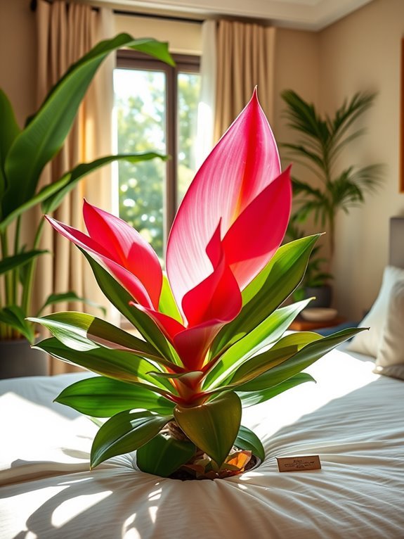 tropical plant with rosettes