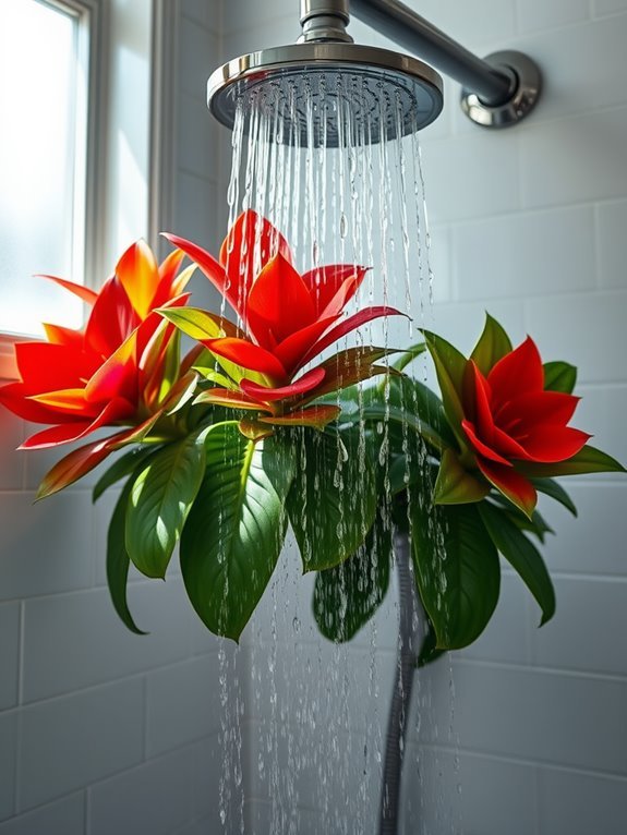 tropical plants with rosettes