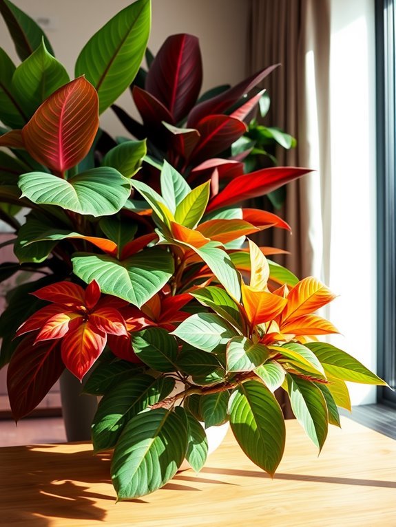 tropical plants with variegation