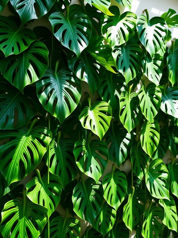 tropical wall mounted plant decor