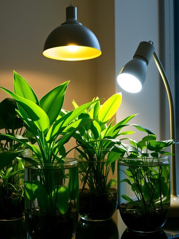 try various lighting options
