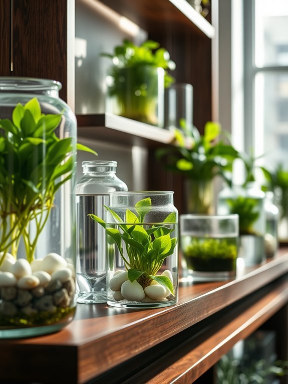 underwater plant storage shelf