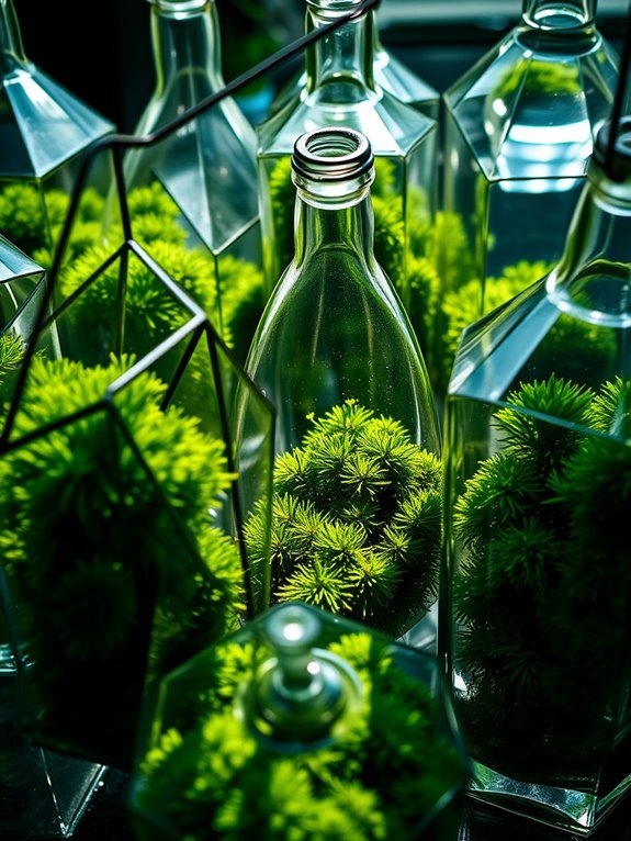 unique decorative glass garden