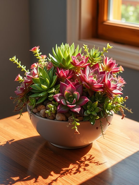 unique succulent floral arrangement