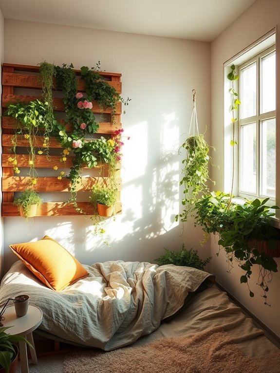upcycled wooden pallet garden