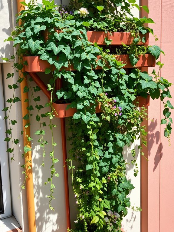 urban gardening in gutters