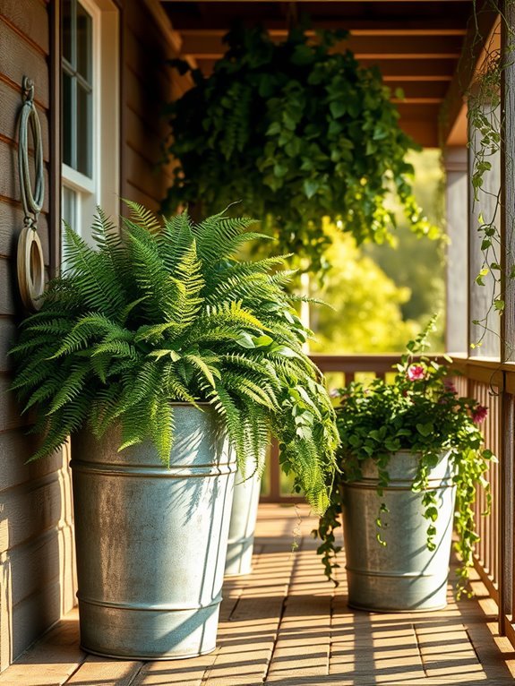utilize galvanized metal containers