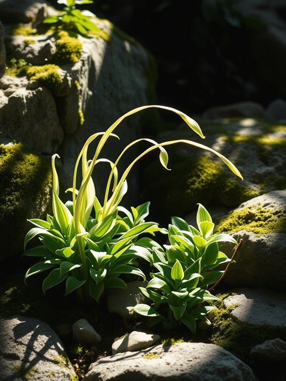 variegated green perennial plant