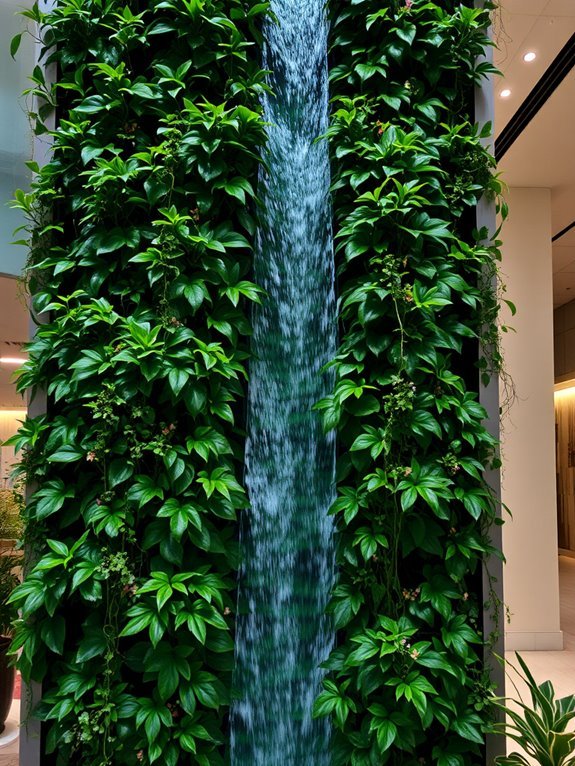 vertical aquatic plant display