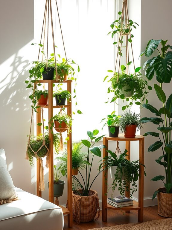 vertical display for plants