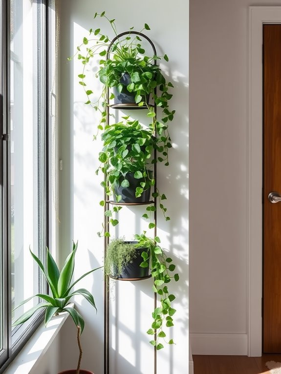vertical garden plant display