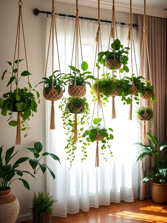 vertical garden with planters