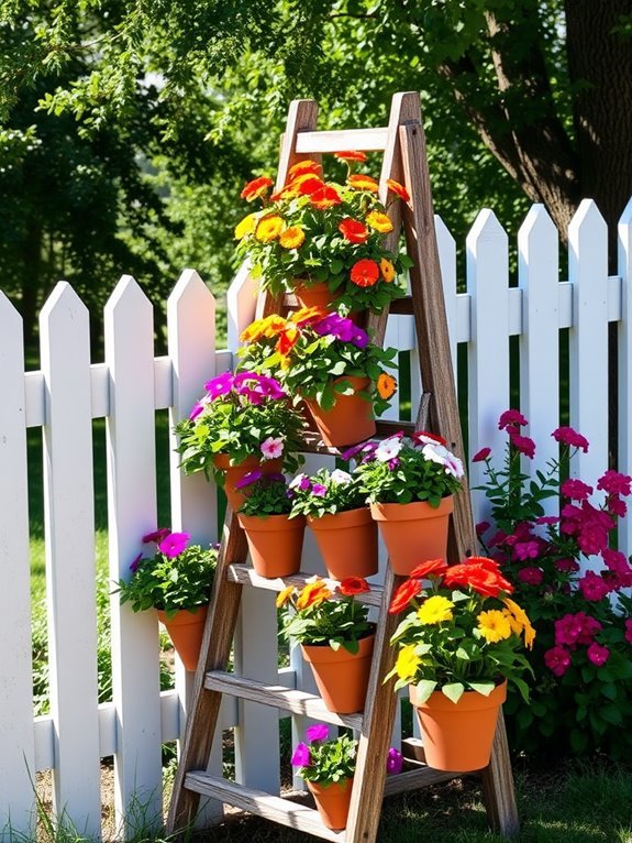 vertical gardening display rack