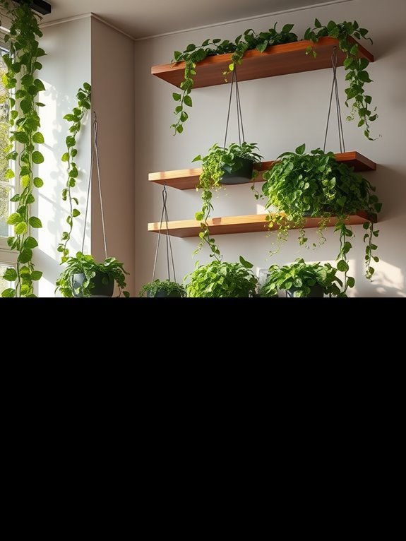 vertical gardening with planters