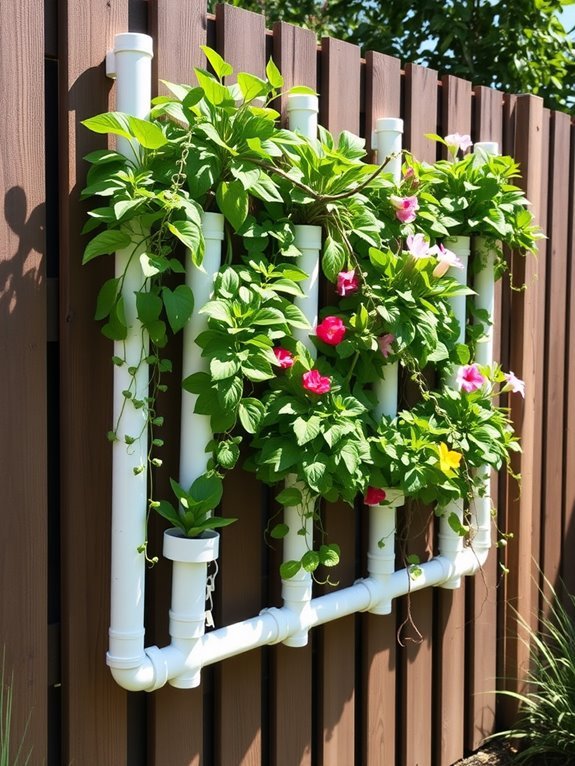 vertical gardening with planters