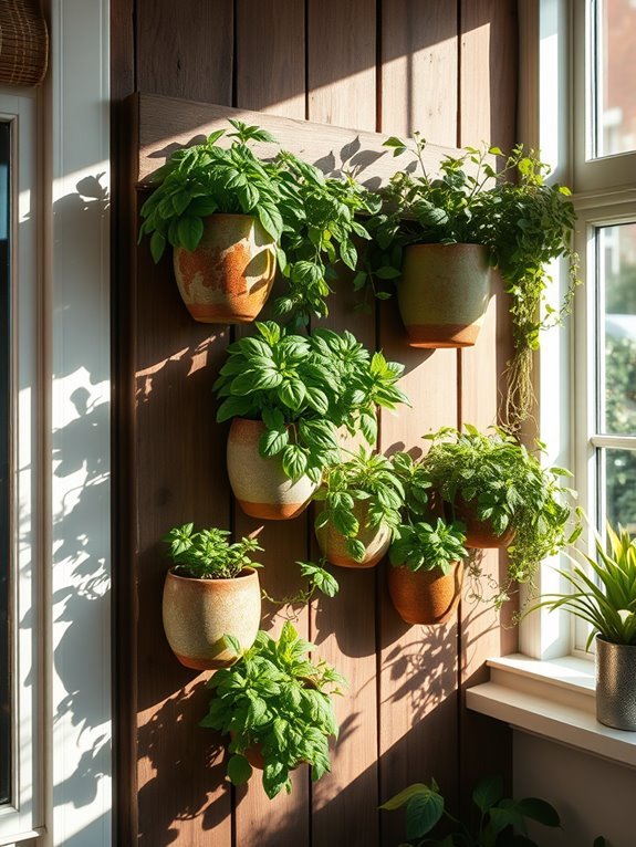 vertical herb planting system