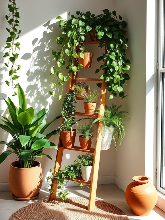 vertical plant display stand
