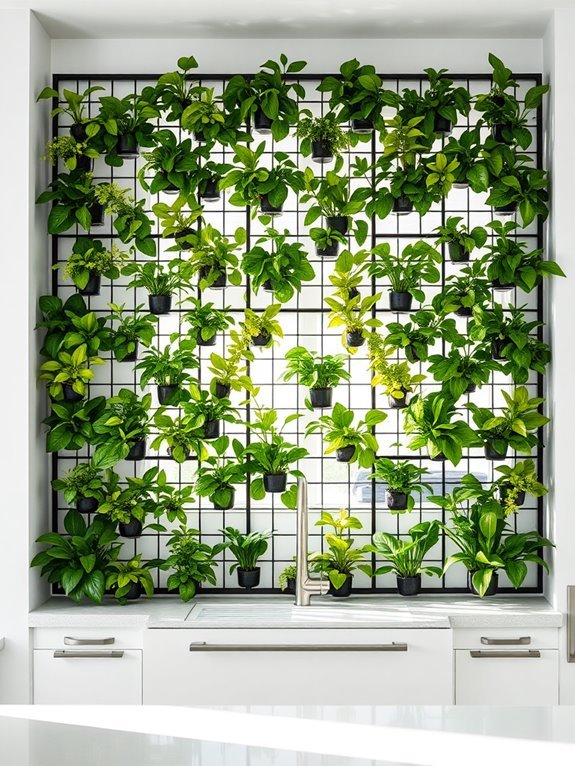 vertical plant display system