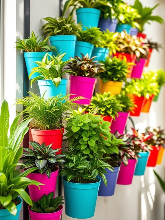 vibrant and decorative containers