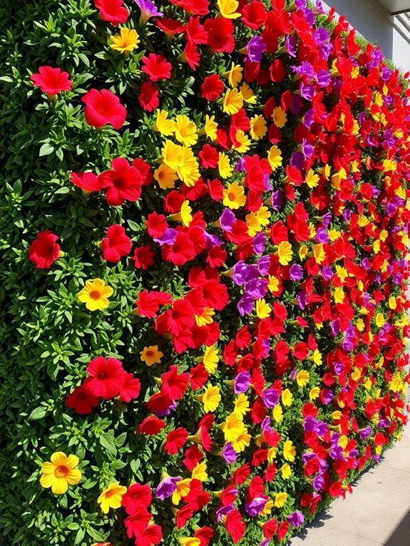 vibrant artificial floral decor