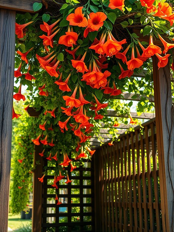 vibrant climbing flowering plant