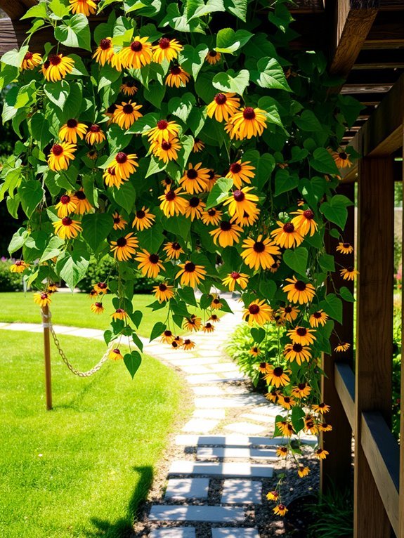 vibrant climbing flowering plant