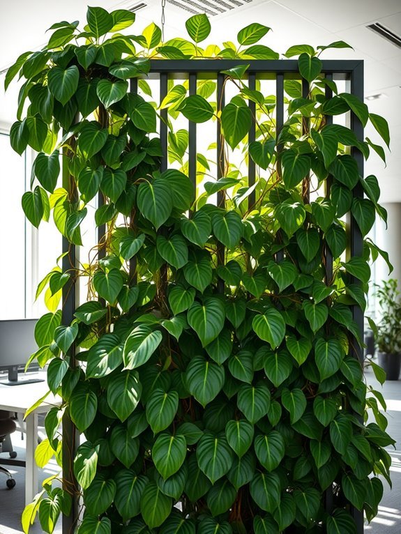 vibrant climbing rubber plants
