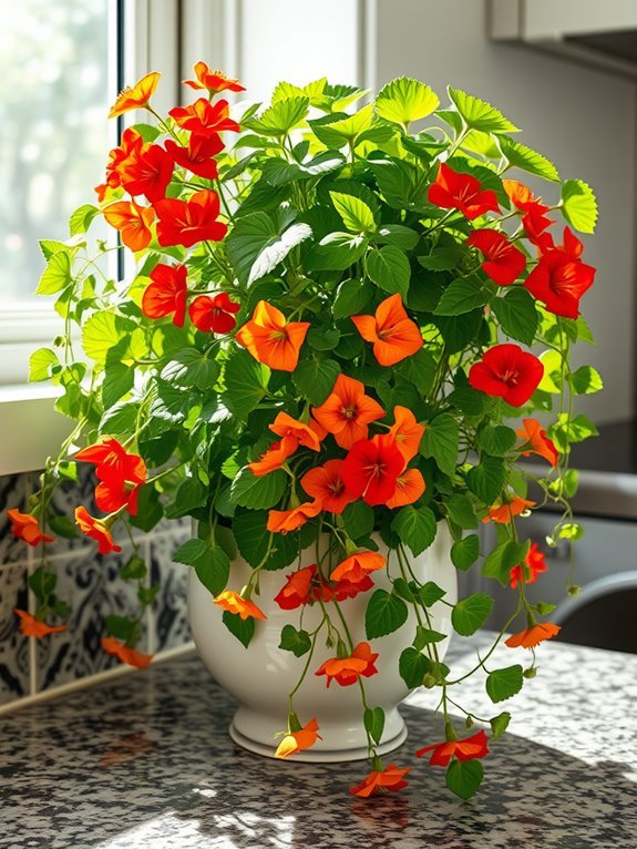vibrant edible garden flower