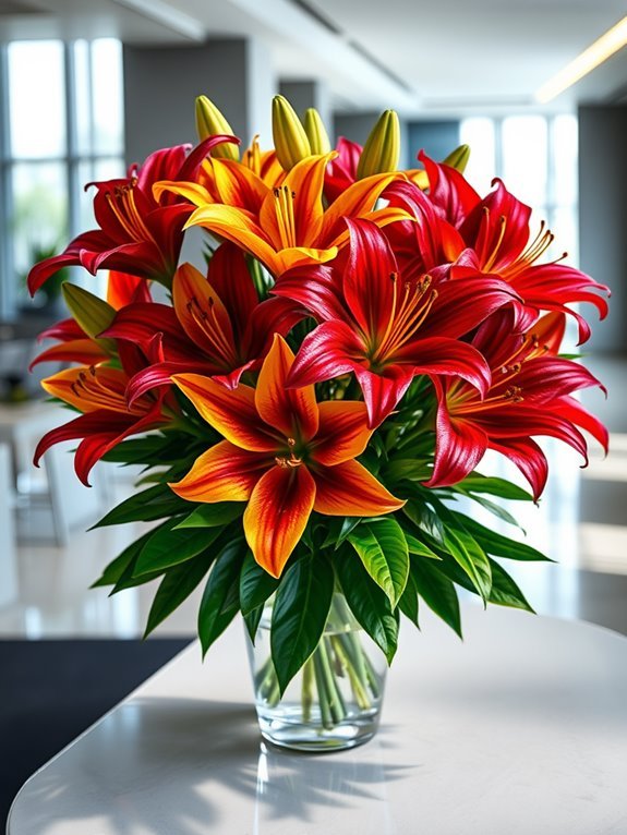 vibrant floral arrangement display