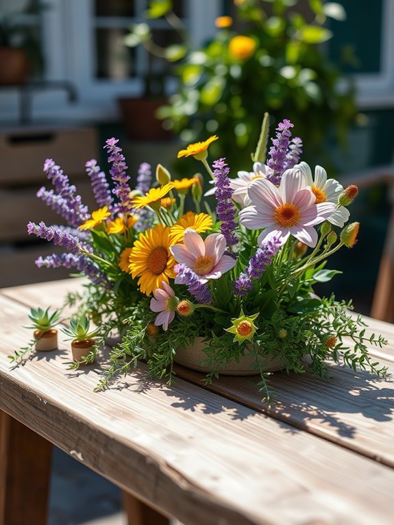 vibrant floral arrangement display