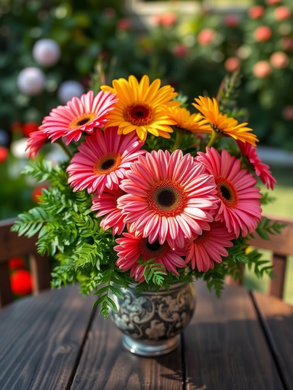 vibrant floral arrangement mix