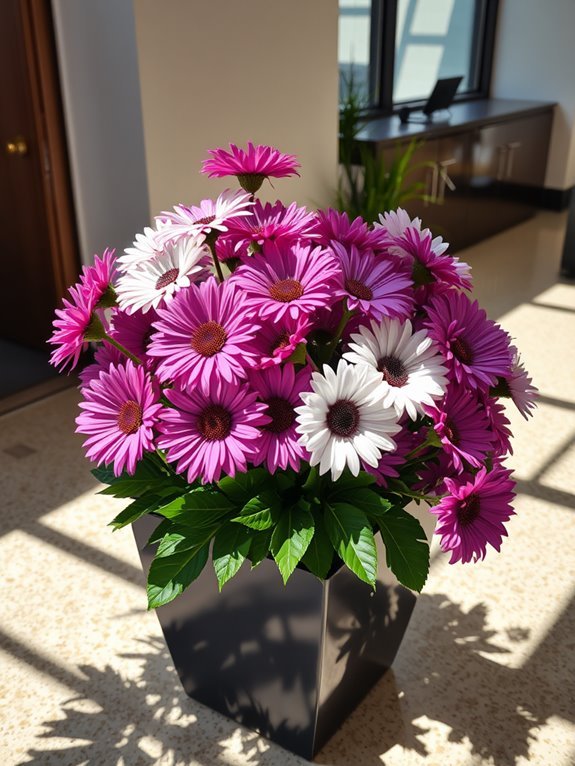 vibrant floral aster display