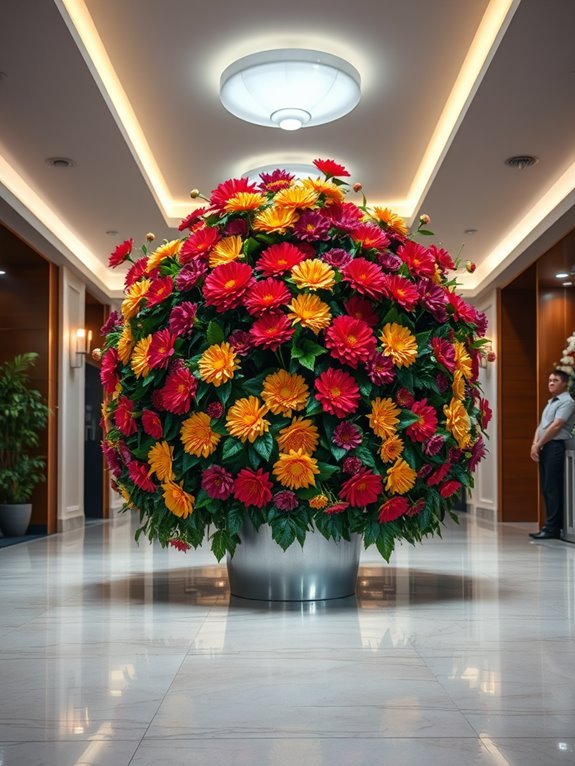 vibrant flower arrangement celebration