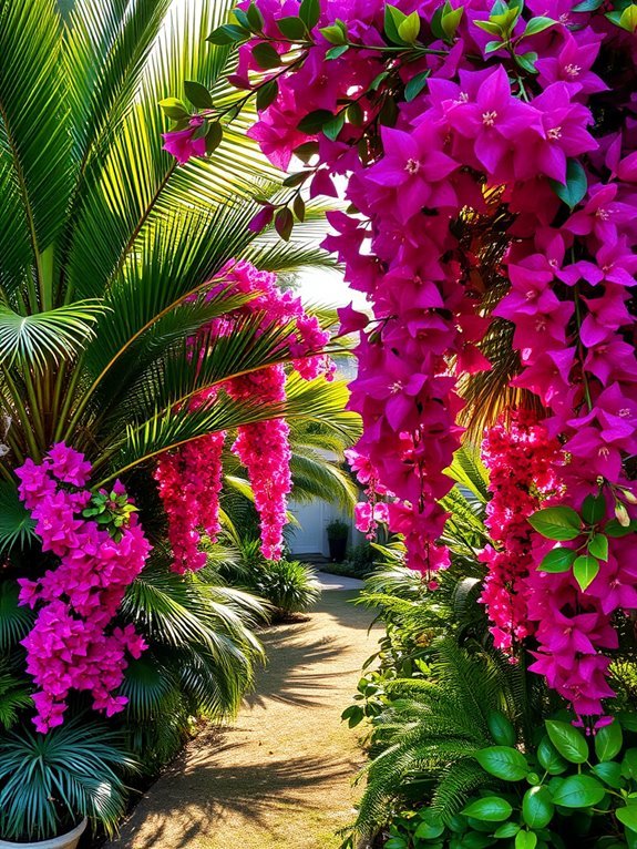 vibrant flowering climbing plant
