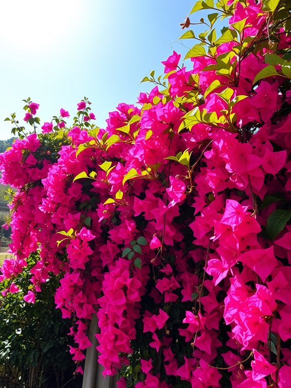 vibrant flowering climbing plant