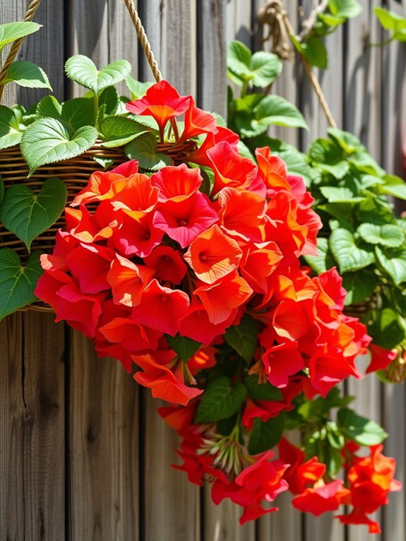 vibrant flowering garden plants