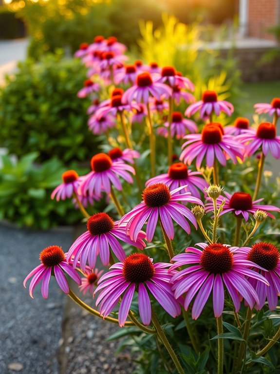 vibrant flowering garden plants