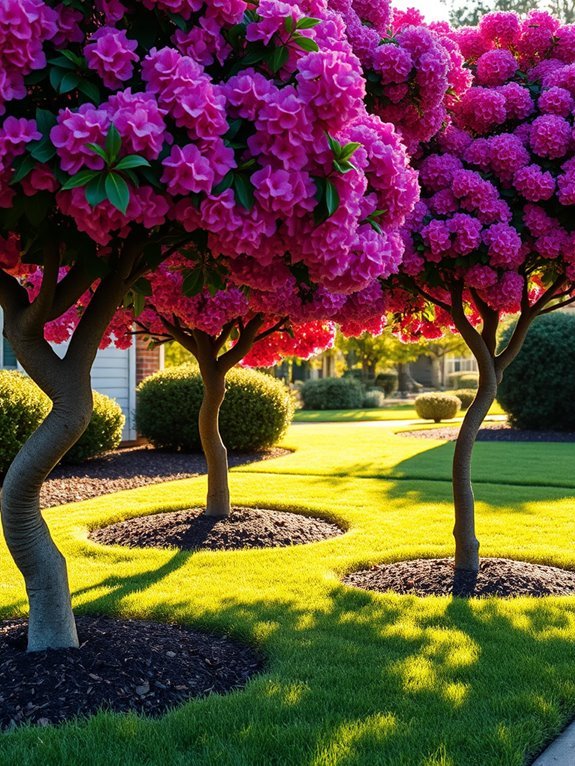 vibrant flowering ornamental tree