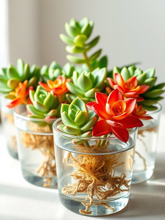 vibrant flowering succulent plant