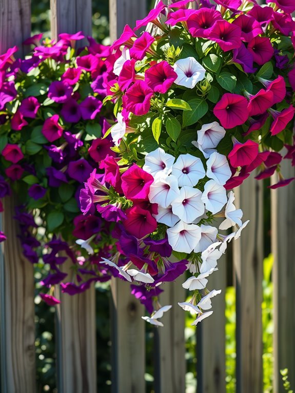 vibrant flowering trailing plants